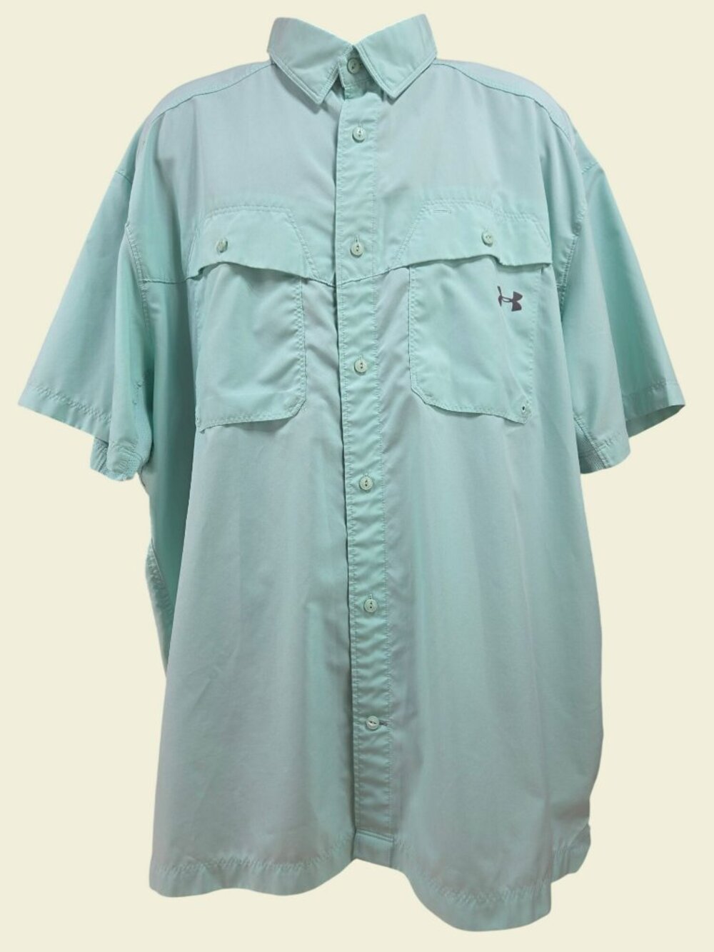 Under Armour Mens Aqua Short Sleeve Fishing Shirt 3XL